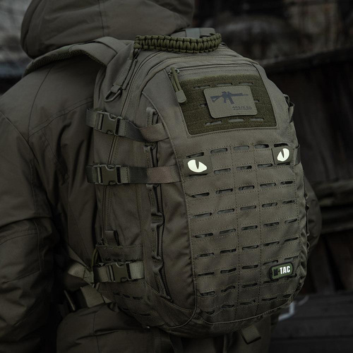 M-Tac - Флуоресцентні нашивки Tiger Eyes Laser Cut - Para - Ranger Green - 51140023 - Нашивки