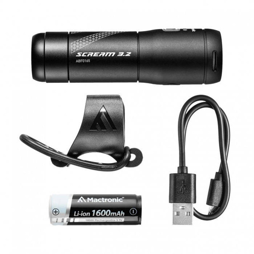 Mactronic - Scream 3.2 перезаряжаемая светодиодная передняя велосипедная фара - 600 лм - ABF0165 - Освещение для велосипеда - Фонарики