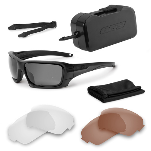 ESS - Rollbar Tactical Subdued Logo Kit Ballistic Glasses - Black - Transparent / Tinted - EE9018-05 - Баллистические очки