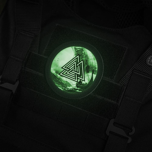 Одежда - M-Tac - Valknut/Drakkar patch - Cordura 500D - Black/Fluorescent - 51291299 - Нашивки