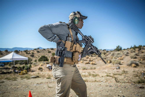 Подсумки тактические - Helikon - Панель с подсумком AR / AK Competition Carbine Wings Set® - черный / теневой серый - AC-CWS-CD-3501A