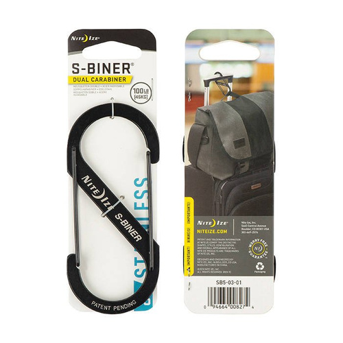 Nite Ize - Карабін S-Biner №5 - Black - SB5-03-01 - Карабины
