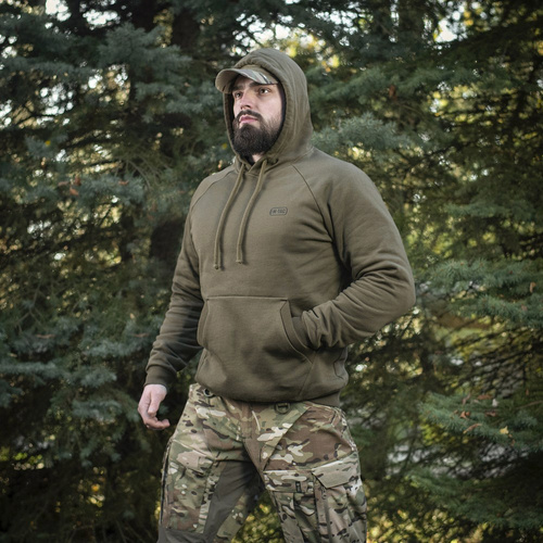 M-Tac - Толстовка хлопковая реглан Hard Tactical Sweatshirt - Dark Olive - 51388048 - Толстовки
