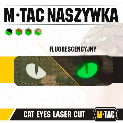 Нашивки - M-Tac - Нашивка Morale Patch - Cat Eyes - Laser Cut - MultiCam - 51009899
