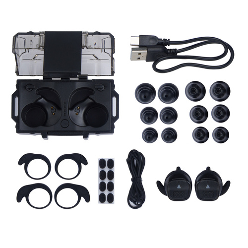 Earmor - Активні навушники M20T Pro - NRR 30 дБ - Bluetooth 5.4 - Чорний - M20TPRO-BK - Навушники тактичні - Засоби захисту