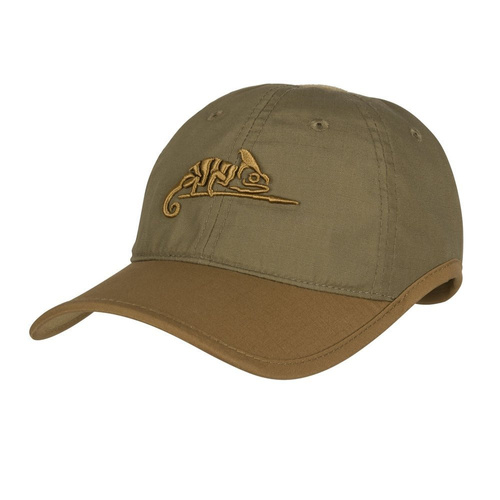 Helikon - Кепка с логотипом - PolyCotton Ripstop - Adaptive Green / Coyote - CZ-LGC-PR-1211A - Кепки