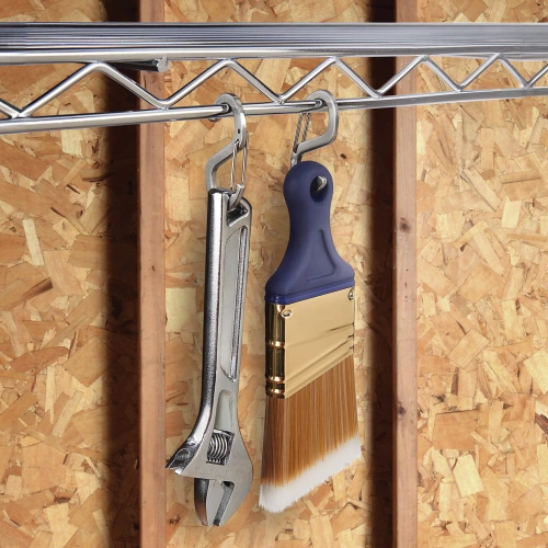 Nite Ize - гачок S-Biner Hook 'N Hold S-Hook Small - 2 шт. - Сталь - Срібло - SBHS-11-2R3 - Карабины