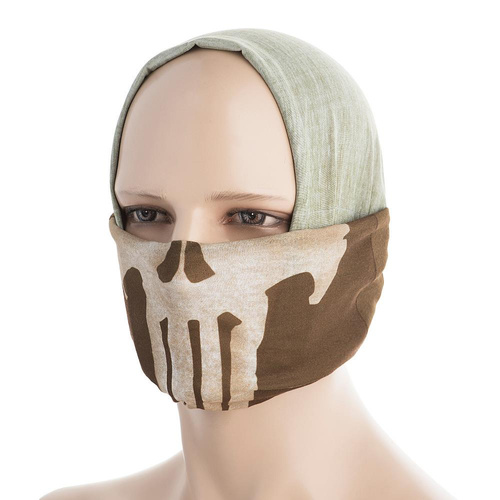 Одежда - M-Tac - Легкий шарф Punisher - Coyote - HLI-PB-CO - Бандани, арафатки, шарфи-труби