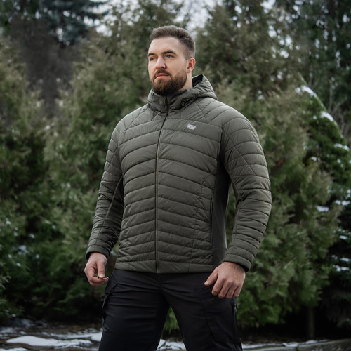 M-Tac - Куртка-пуховик Jarl - Нейлон - Primaloft - Оливковий - 20544001 - Зимові куртки