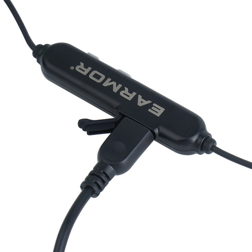 Средства защиты - Earmor - Активные слуховые протекторы M200T - NRR 26 дБ - Bluetooth 5.4 - Черный - M200T-GY - Активные наушники