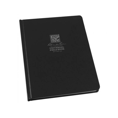 Rite in the Rain - Водонепроникний блокнот Large Bound Book - 223 x 175 мм - 80 аркушів - чорний - 770F-LG - Водонепроникні блокноти