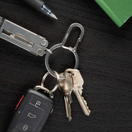 Кемпинг - Nite Ize - Карабин DualPass с двумя отделениями - сталь - серебристый - DDK-11-R3 - Карабины