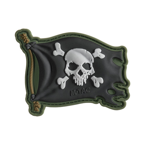 M-Tac - Jolly Roger Patch - ПВХ - Olive Drab - 51116801 - Нашивки