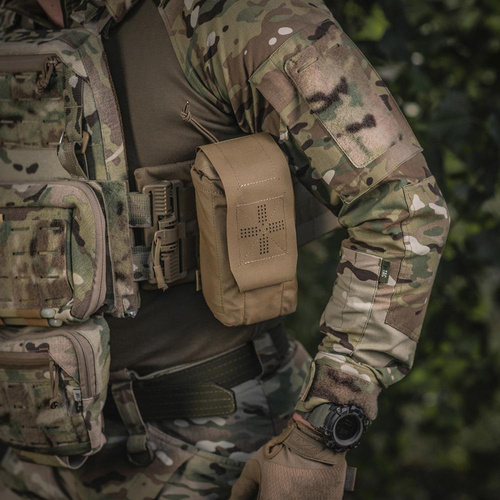 Снаряжение - M-Tac - Медицинская переноска - Small Elite Vertical IFAK - Coyote - 11238005. - Подсумки медицинские