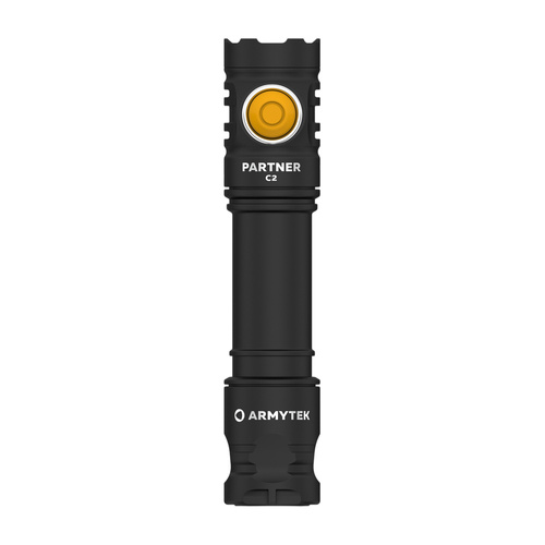 Тактические фонари - Armytek - Светодиодный фонарь Partner C2 - Белый свет - 1100 лм - 18650 - Черный - F07802C