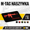 M-Tac - нашивка AR-15 223/5.56 Laser Cut - чорна/червона - 51111233