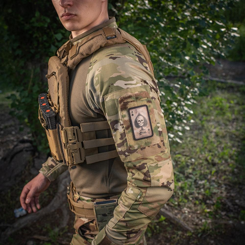 Одяг - M-Tac - Нашивка Ace of Spades - Morale Patch - Чорний / Coyote - 51101005 - Нашивки