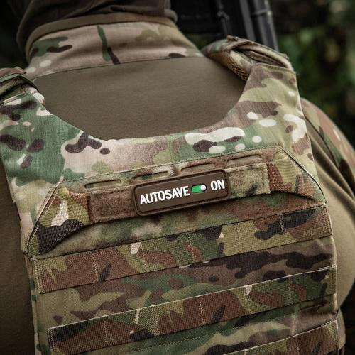 Одяг - M-Tac - Нашивка Autosave PVC - 3D - Coyote - 51116705 - Нашивки