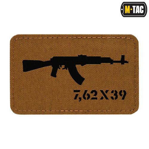 M-Tac - Нарукавна нашивка AKM 7.62x39 Laser Cut - Coyote/Black - 51110502 - Нашивки