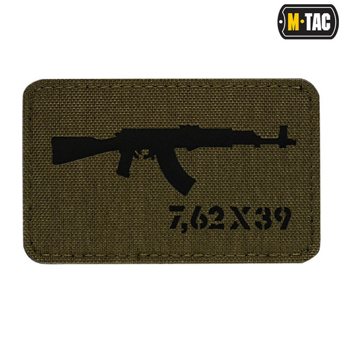 Нашивка M-Tac - AKM 7.62x39 Laser Cut - Ranger Green/Black - 51110232 - Нашивки