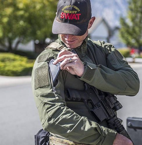 Helikon - Рубашка тактическая MCDU Combat Shirt® - NyCo Ripstop - PenCott® WildWood™ - BL-MCD-NR-4502A - Боевые рубашки - Одежда