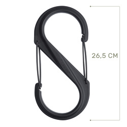 Nite Ize - S-Biner #10 Plastic Black Gate Carabinet - Black - SBP10-03
