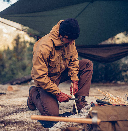 Одежда - Helikon - Куртка SAS Smock - DuraCanvas - Taiga Green - KU-SAS-DC-09 - Непромокаемые куртки