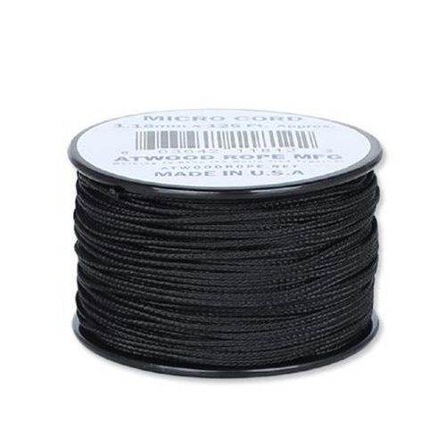 Atwood Rope MFG - Micro Cord - 1,18 мм - Чёрный - Spool 38,1м - Паракорд