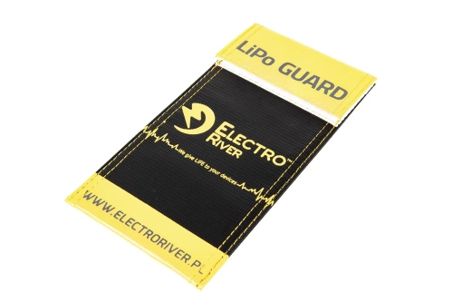 Electro River - Сумка для захисту акумулятора Li-Po Bag-S - чорна / жовта - ELR-06-024599 - Інші чохли