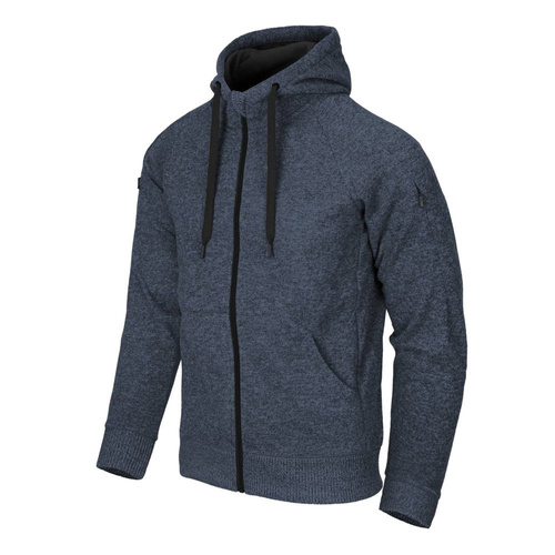 Helikon - Толстовка с капюшоном Covert Tactical Hoodie - Fullzip - Синий меланж - BL-CHF-SF-M2 - Толстовки Helikon