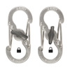 Nite Ize - GearLine Mini Key Organizer Carabiner - Steel - Black - GLMK-A1-R3