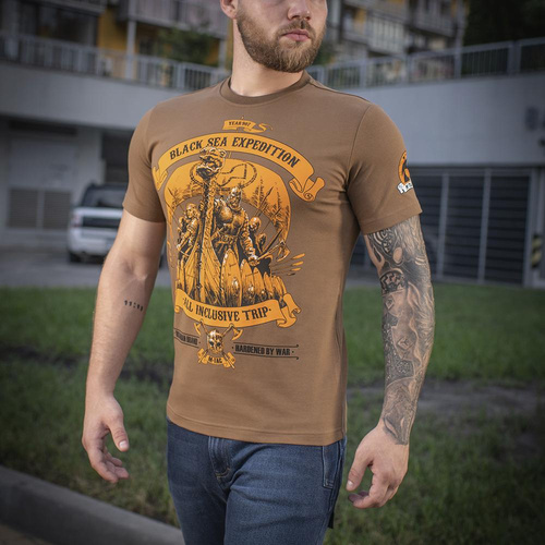 M-Tac - Мужская футболка Black Sea Expedition T-Shirt - Coyote Brown - 80025017 - Футболки - Одежда