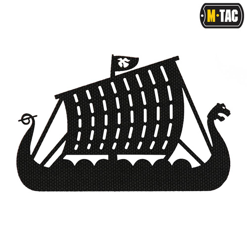 M-Tac - Нашивка  Laser cut Drakkar - чорна - 51170002 - Нашивки