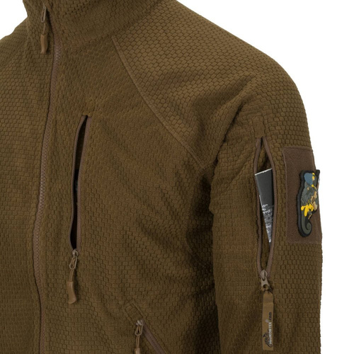 Helikon - Флисовая толстовка Alpha Tactical Grid Fleece - Olive Green - BL-ALT-FG-02 - Флисовые куртки - Одежда