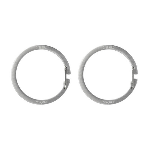 Карабины - Nite Ize - Брелок для ключей серии O - 2 шт. - сталь - серебро - OS-11-2R6