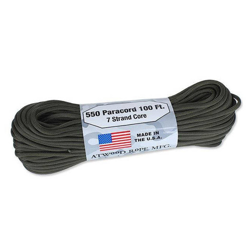 Atwood Rope MFG - Паракорд 550-7 - 4 мм - Olive Drab - 30,48 м - Паракорд