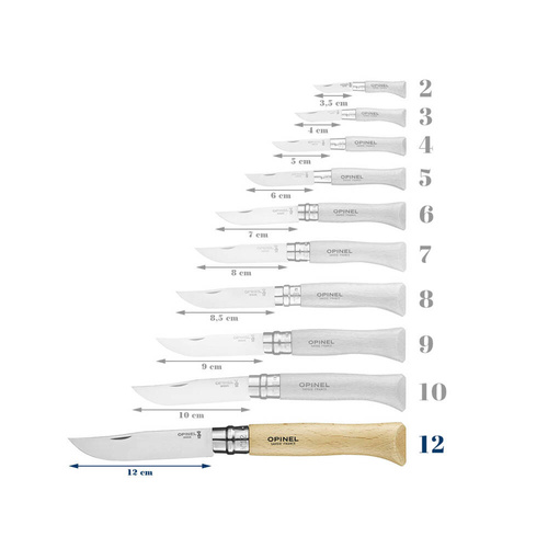 Швейцарские ножи - Opinel - Карманный нож N°12 VRN - Yatagan - Carbon - 113120