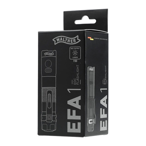 Тактичні ліхтарики - Walther - Ліхтарик світлодіодний EFA1 - 350 лм - чорний - 3.7143