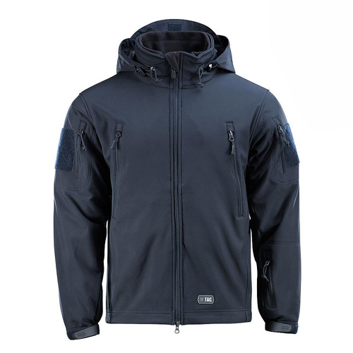Зимові куртки - M-Tac - Куртка Softshell з флісовою підкладкою - Dark Navy Blue - MTC-SJWL-DNB