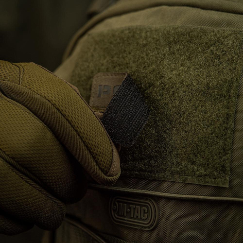 Одяг - M-Tac - Польська нашивка 25х80 - Laser Cut - Black / Ranger Green - 51004123 - Нашивки