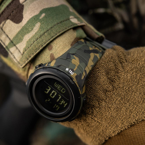 M-Tac - Тактические часы 2166 - светодиодные - 5 ATM - Камуфляж - 50008030 - Часы