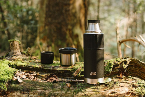 Esbit - Вакуумна колба Termos Sculptor - 1 л - Czarny - VF1000SC-SL-BK - Термоси і термокружки