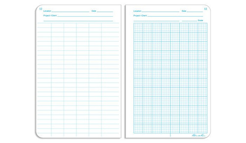 Туризм - Rite in the Rain - Геологічні водонепроникні записники - 4 3/8" x 7 1/4" - 540F - жовтий - Водонепроникні блокноти