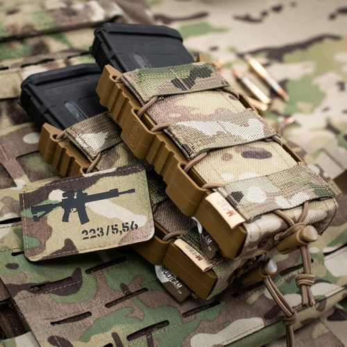 Одежда - M-Tac - AR-15 223/5.56 Laser Cut patch - Multicam/Black - 51111802 - Нашивки