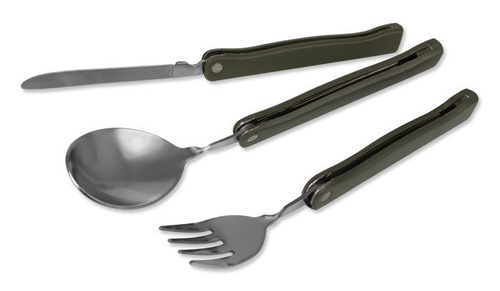 Mil-Tec - Складная эссенция - зеленая - 14626000 - Туристические столовые приборы