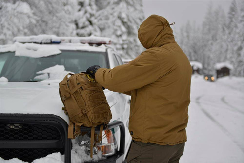 Зимові куртки - Helikon - Легка зимова куртка 7-го рівня - Climashield® Apex™ - Чорний - KU-L70-NL-01