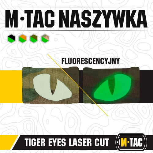 M-Tac - Флуоресцентные нашивки Tiger Eyes Laser Cut - Para - MultiCam - 51140008 - Нашивки - Одежда