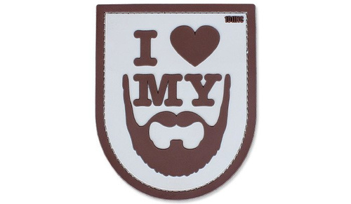 101 Inc. - 3D пластырь - I Love My Beard - Песок. - Нашивки