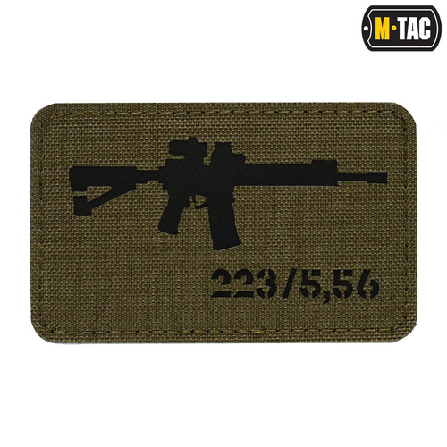 M-Tac - AR-15 223/5.56 Laser Cut patch - Ranger Green/Black - 51111232  - Нашивки