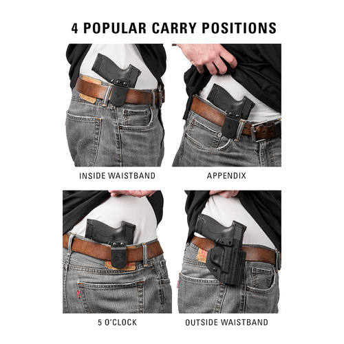 Спорядження - Внутрішня кобура MFT - IWB для пістолета CZ P-10 Compact - чорна - HCZP10CAIWBA - Внутрішні кобури